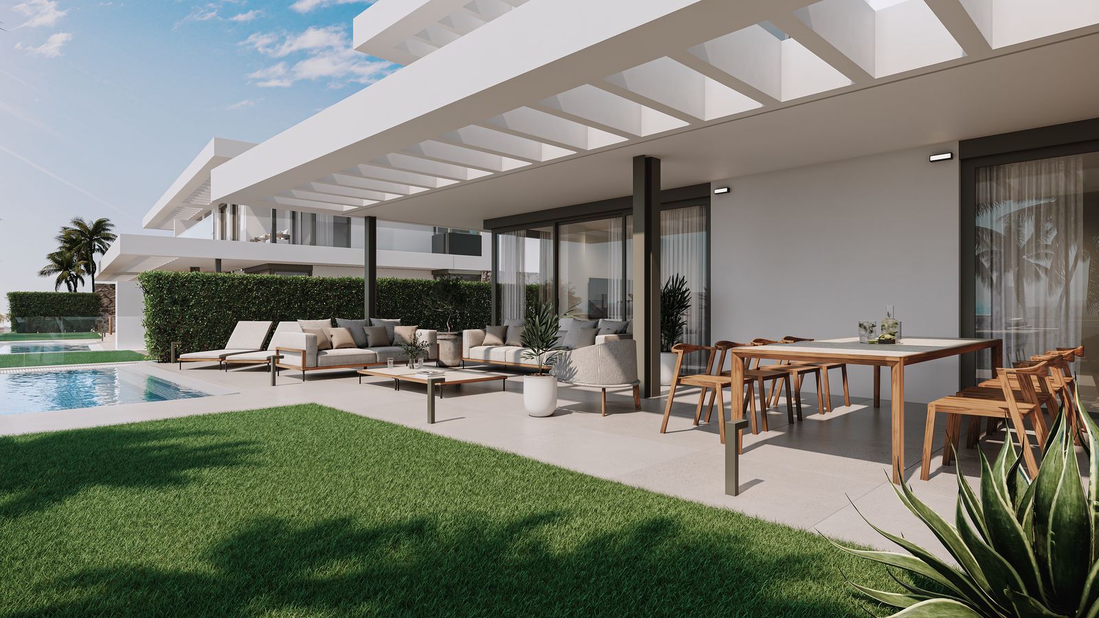 02 modern villa outdoor living